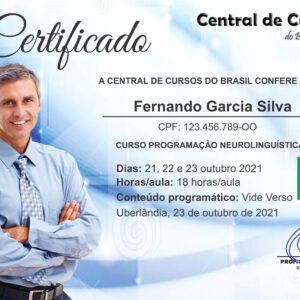 Certificado Centreal de Cursos do Brasil