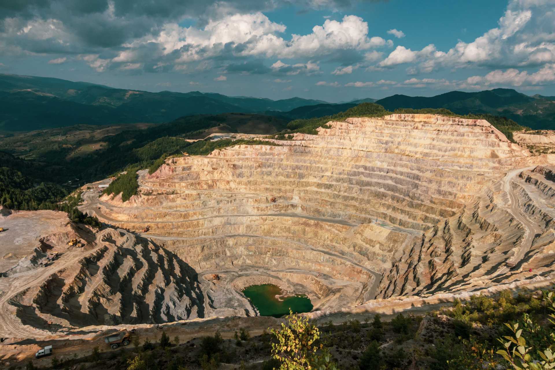 Copper Mine Aerial View